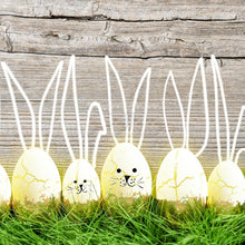 Load image into Gallery viewer, Whimsical Growing Stem Solar Easter Lights - 4 Pack with Stainless Steel Stakes
