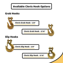 Load image into Gallery viewer, Industrial Grade Clevis Grab Hooks for 5/16 Chains - 10 Pack, 4,700 lb Capacity
