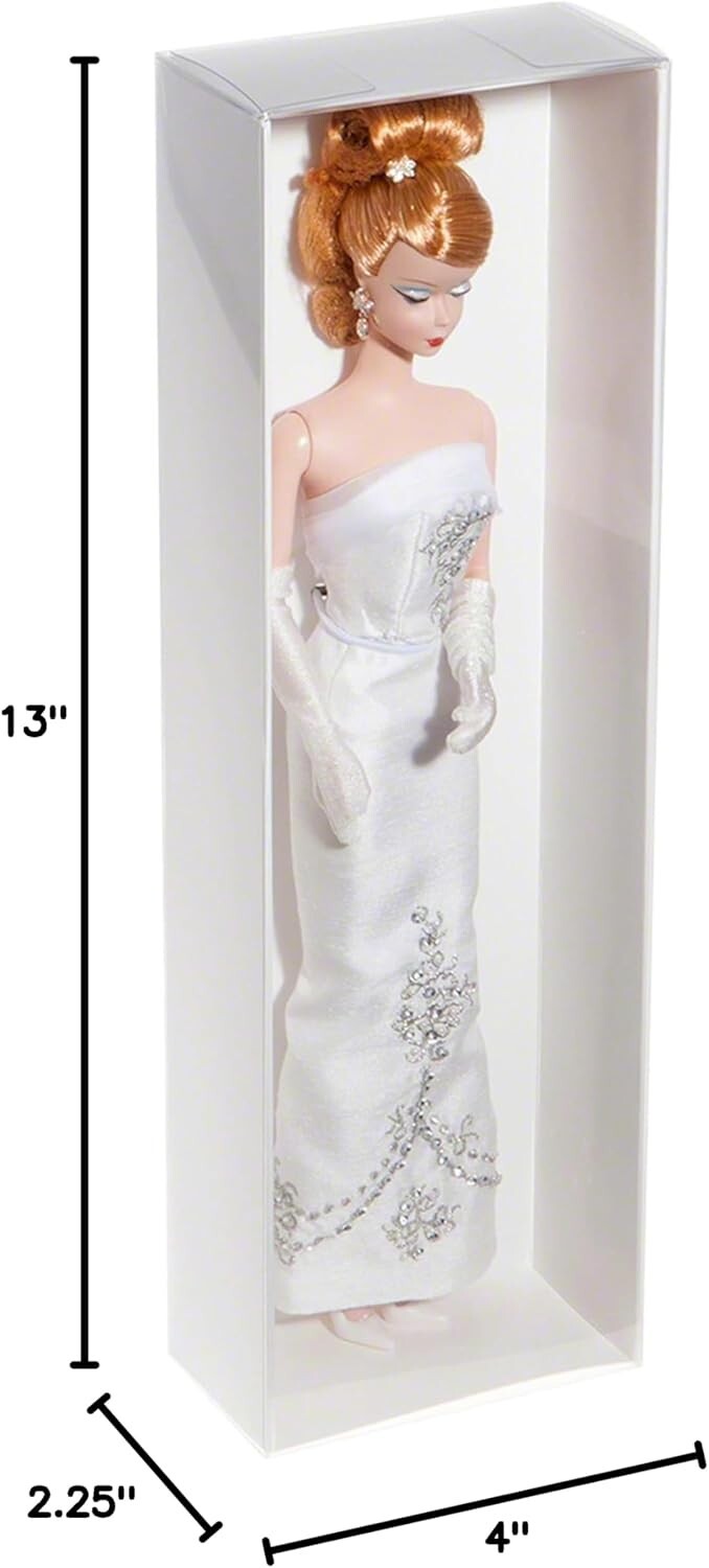 Space-Saving Clear Folding Display Boxes for Fashion Dolls, 4