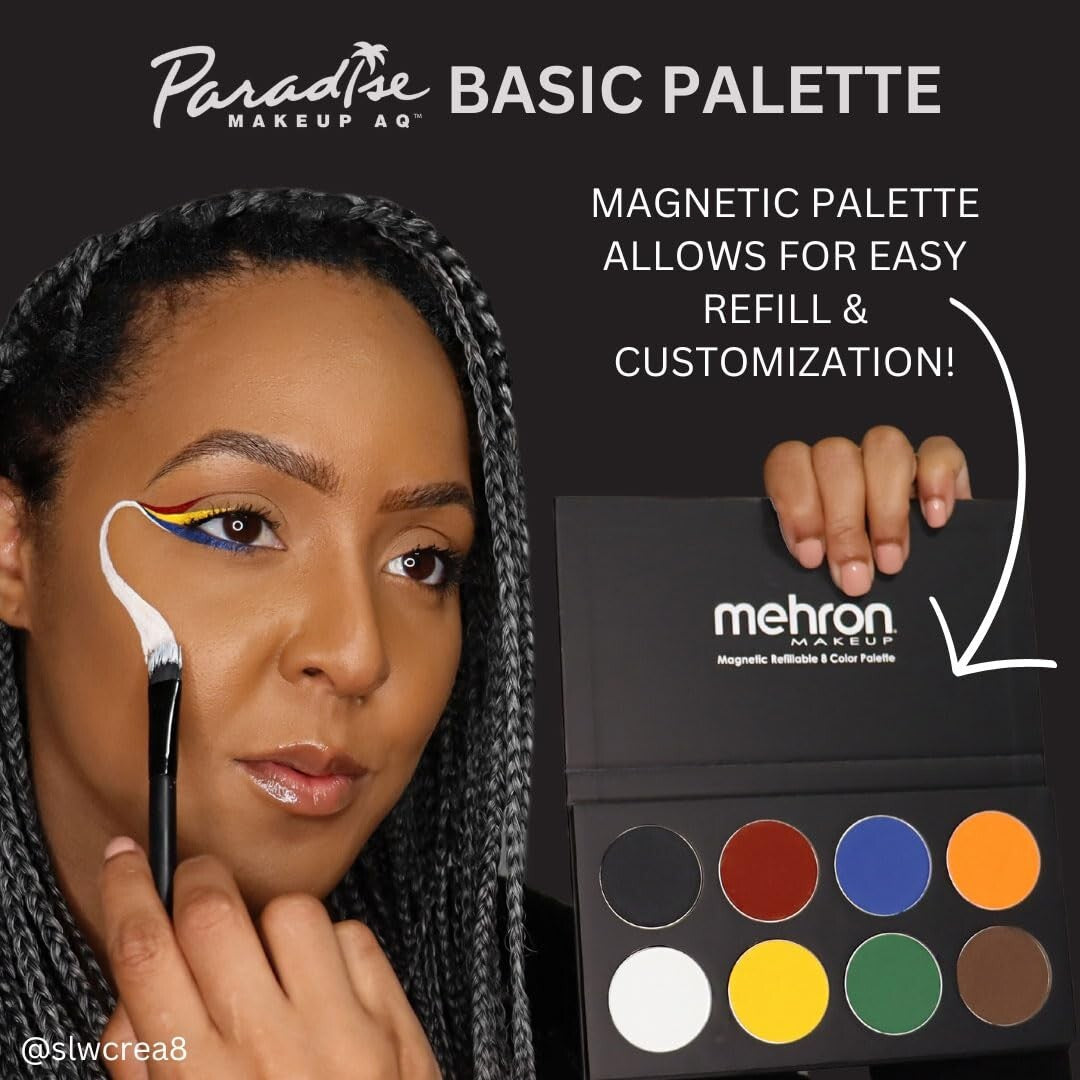 Magnetic 8-Color Refillable Face & Body Paint Palette - Professional Quality