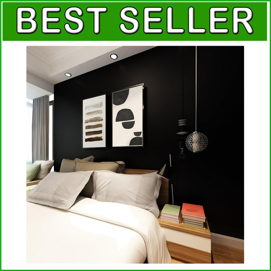 Versatile Waterproof Black Peel and Stick Wallpaper – Ideal for Any Room Upgrade