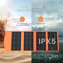 Load image into Gallery viewer, Lightweight 30W Solar Charger with Smart IC - Safe Charging in All Conditions