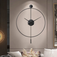 Load image into Gallery viewer, Oversized 23.6" Non-Ticking Wall Clock with Pendulum - Perfect for Living Rooms