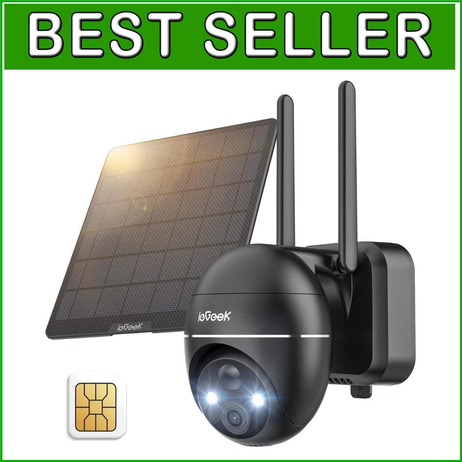 4G LTE Solar-Powered Outdoor Camera with 2K Night Vision & 360° PTZ Flexibility