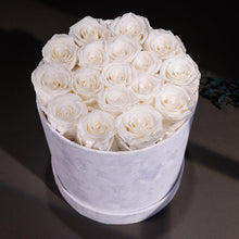 Load image into Gallery viewer, Timeless 17 Luxury Roses Gift in White Velvet Box - Perfect for Any Occasion