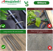 Load image into Gallery viewer, 200 Heavy Gauge 8-Inch Garden Staples - Galvanized Steel for Ultimate Durability