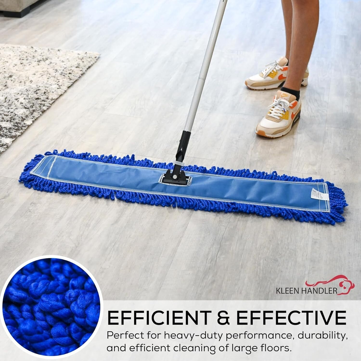 Durable 36 Inch Microfiber Dust Mops - 12 Pack, Ideal for Schools and Warehouses