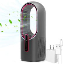 Load image into Gallery viewer, Quiet Bladeless Office Fan - Compact Design with Touch Control for Home &amp; Desk