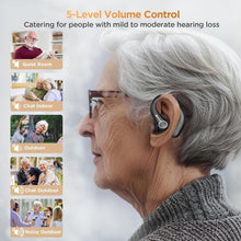 Load image into Gallery viewer, Fashionable In-Ear Hearing Aids with 5 Volume Levels &amp; Bluetooth Connectivity