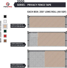 Load image into Gallery viewer, 250ft Desert Tan Privacy Tape for Chain Link Fences - Ideal for Outdoor Privacy