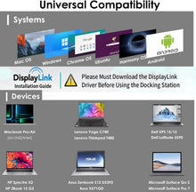 Load image into Gallery viewer, Advanced USB-C Dual 4K Docking Station: Perfect for Mac &amp; Windows Laptops