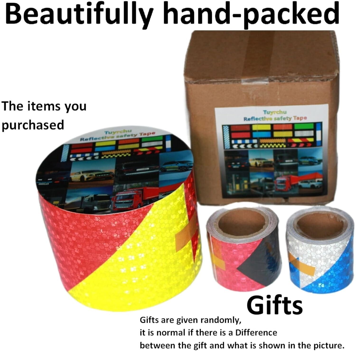 Industrial Waterproof Reflective Tape 4"x66' - Strong Adhesion for Night Safety