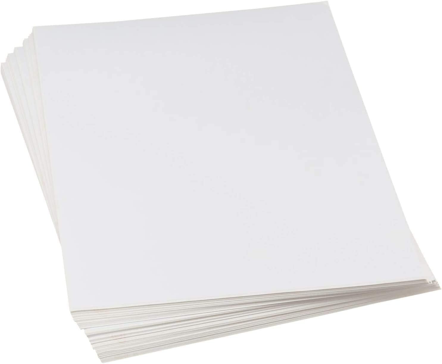 Full-Sheet White Adhesive Labels - 500 Sheets 8-1/2" x 11" for Laser & Inkjet