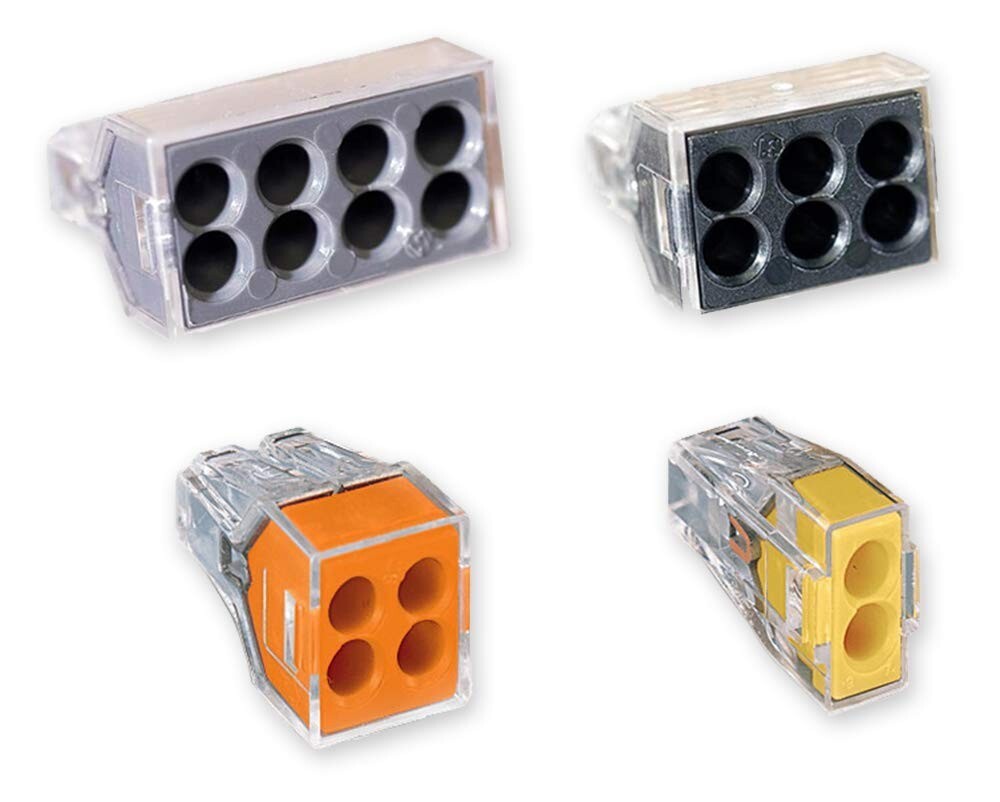 Assorted 300-Piece Push Wire Connector Kit - Ideal for Electricians & DIYers
