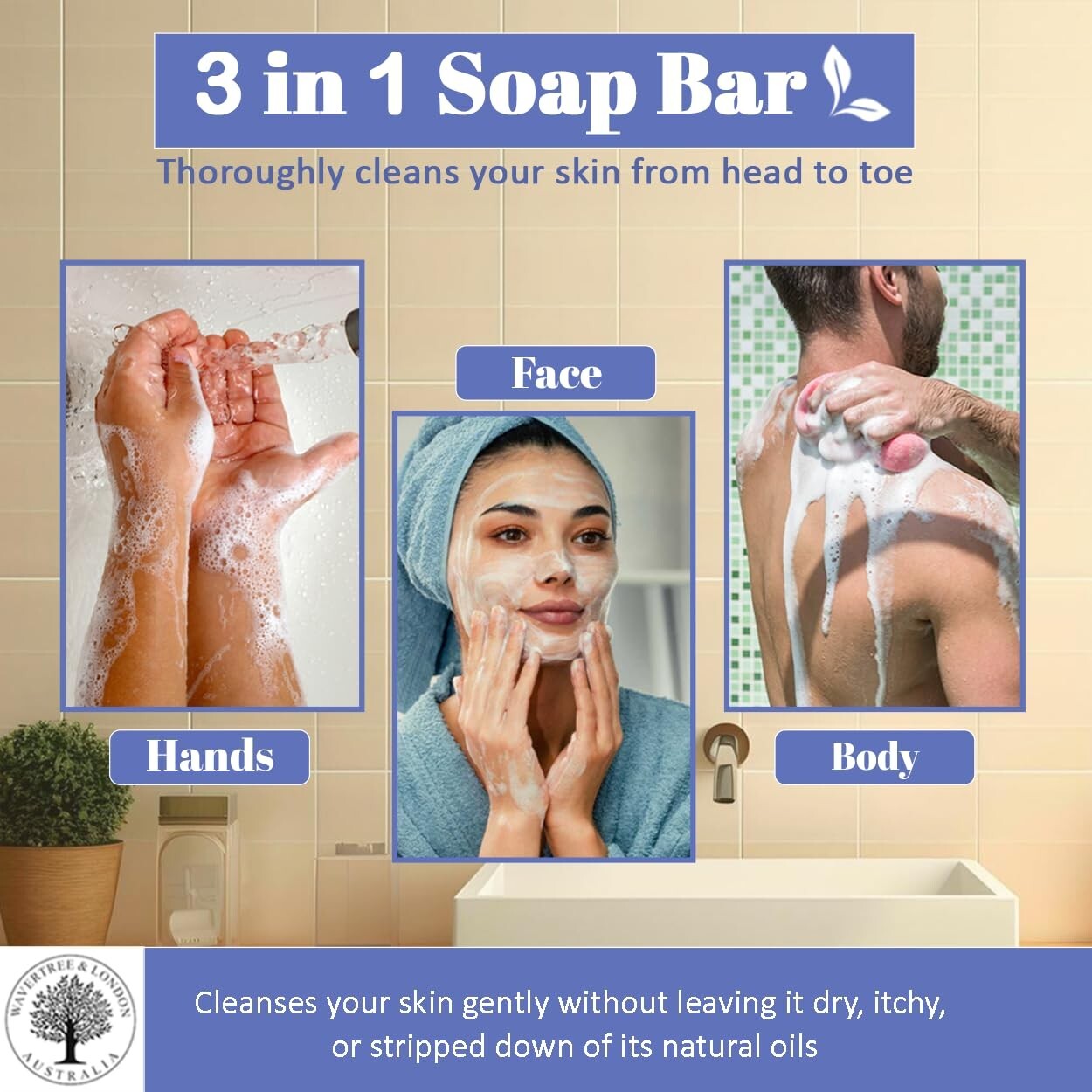 Elegant 8-Pack Natural Soap Bars with Shea Butter - French Triple Milled Quality