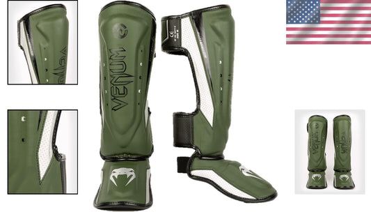 Elite Evo Muay Thai Shin Guards - Premium Leather with Superior Shock Absorption