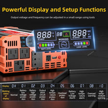 Load image into Gallery viewer, Intelligent 3000W Inverter with Smart LCD and Remote Control for Flexibility