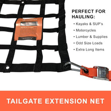 Load image into Gallery viewer, 84" Adjustable Cargo Net with Easy Storage for Trucks and Outdoor Adventures