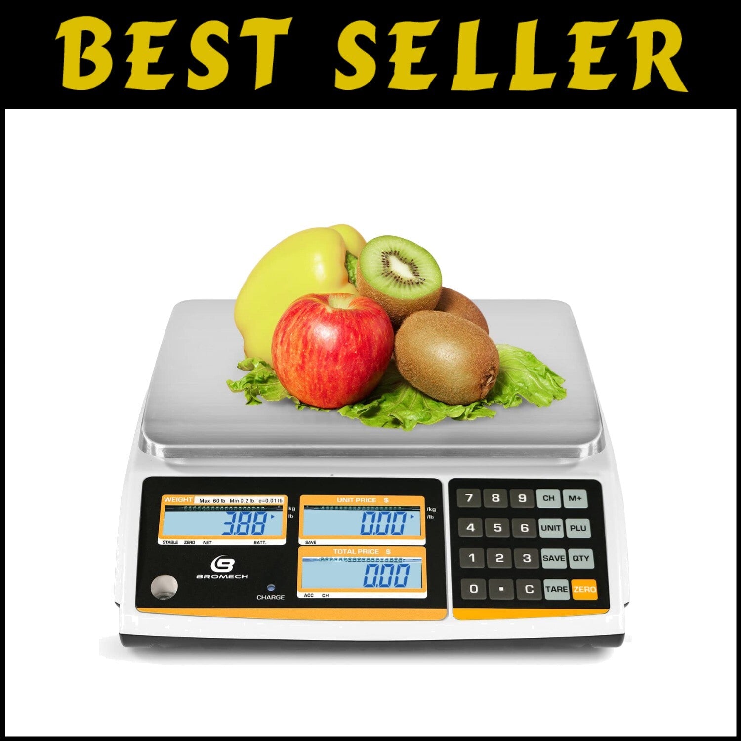 60lb Rechargeable Price Computation Scale for Deli & Market Use - NTEP Approved