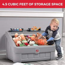 Load image into Gallery viewer, 2-in-1 Kids Toy Storage Box &amp; Art Easel - Innovative Organizer for Creative Play