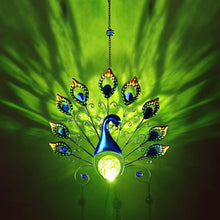 Load image into Gallery viewer, Colorful Solar Wind Chimes - 53.5" Durable Peacock Design for Romantic Lighting
