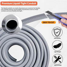 Load image into Gallery viewer, Premium 1/2" Liquid-Tight PVC Conduit Kit for Versatile Electrical Installations