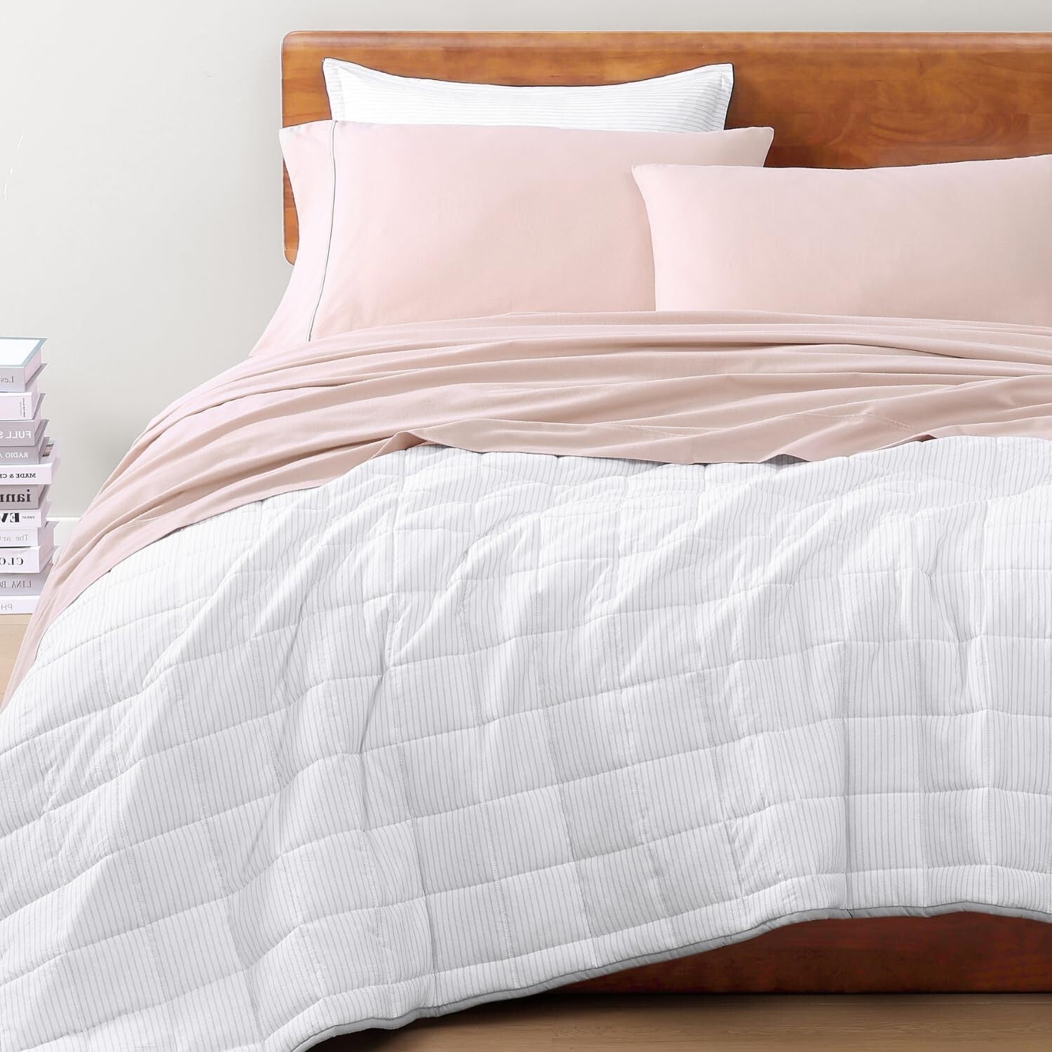 Soft Percale Full Size Cotton Sheet Set – Machine Washable, Fade Resistant