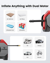 Load image into Gallery viewer, VORTEX Cordless Tire Inflator - 160 PSI Portable Air Compressor with LED Light