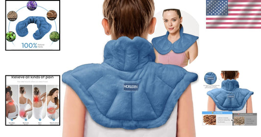 Herbal-Filled Microwave Neck Wrap - Versatile Hot and Cold Therapy for All Ages