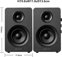 Load image into Gallery viewer, Compact SW208 Bookshelf Speakers - HiFi 60W Dynamic Sound for Gaming &amp; Music