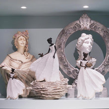 Load image into Gallery viewer, Versatile Fairy Garden Decor - White Leaf Angel Girl Statue for All Occasions