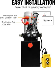 Load image into Gallery viewer, Compact 15 Quart Hydraulic Power Unit - Ideal for Trailers, Forklifts, and More