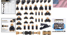 Load image into Gallery viewer, 39 PCS DOT Brass Air Line Quick Connect Fittings for Trucks &amp; Equipment Repair