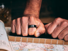Load image into Gallery viewer, Stainless Steel Stoic Virtues Ring - Daily Reminder of Wisdom, Courage &amp; Justice