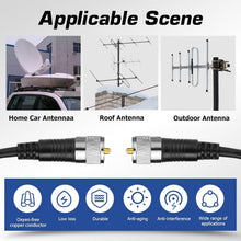 Load image into Gallery viewer, 100 ft RG8X Low Loss Coaxial Cable with UHF PL259 Male Connectors for HAM Radio