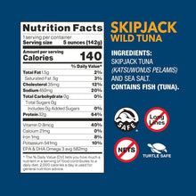 Load image into Gallery viewer, Convenient 12-Pack of Wild-Caught Skipjack Tuna, Kosher &amp; Low Mercury, 5 oz Cans