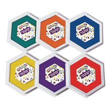 Load image into Gallery viewer, Classic 6-Color Jumbo Washable Ink Pads - Perfect for Classroom &amp; Home Projects