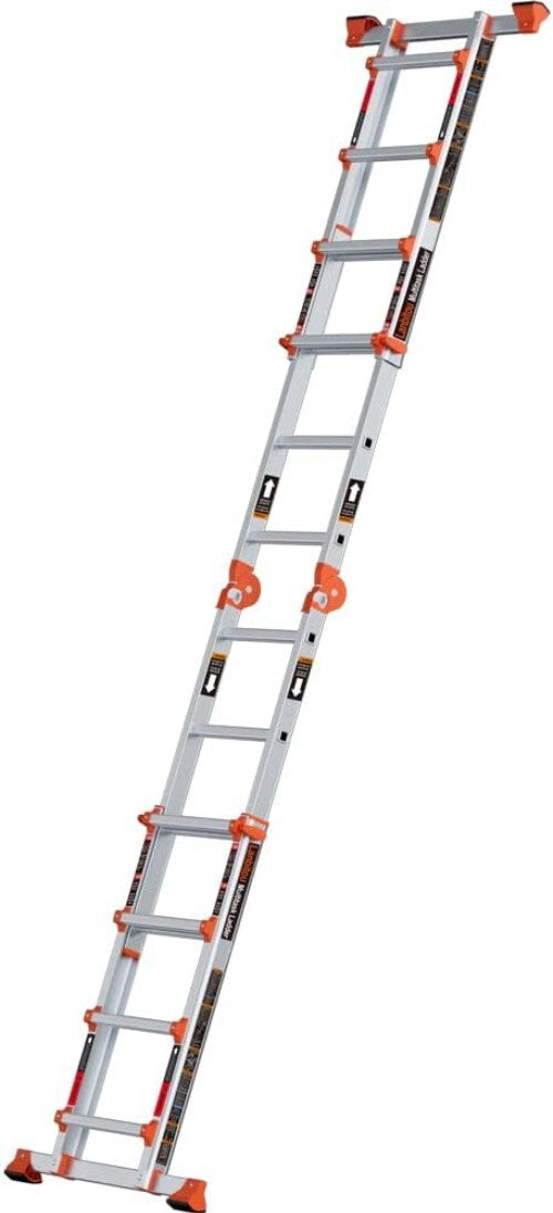 Compact Multi-Position 14 FT Ladder - 330 lbs Capacity, Easy to Store & Use