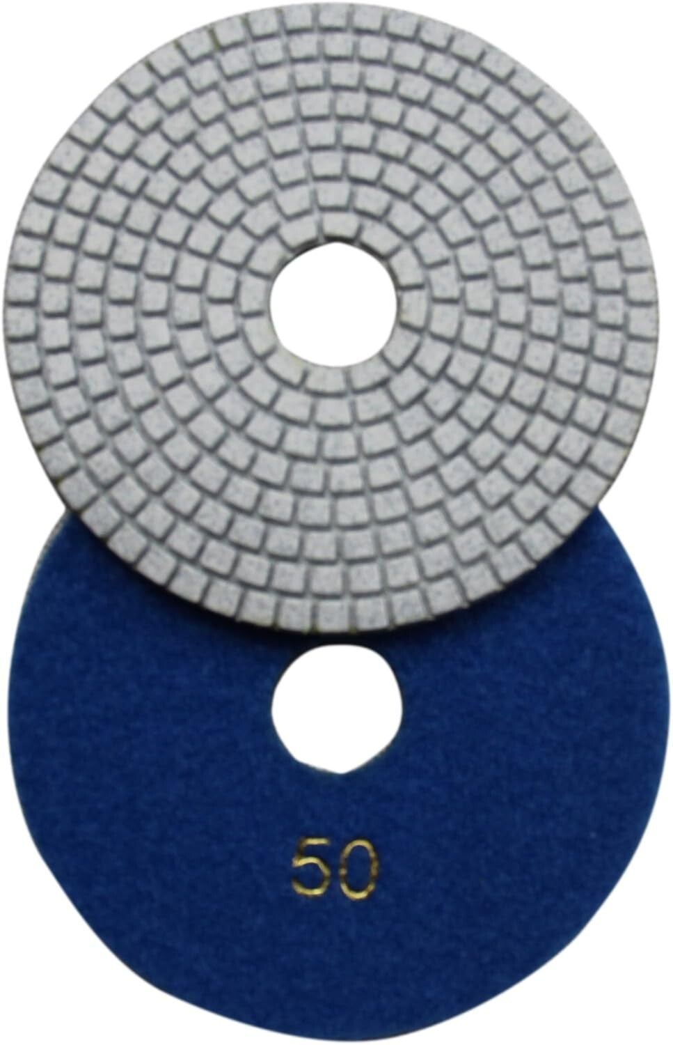 Flexible 6" Diamond Polishing Pads - 7-Step Velcro Discs for Stone Surfaces
