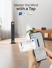 Load image into Gallery viewer, Contemporary Bladeless Tower Fan with Voice Control &amp; 12H Timer, 35dB Quiet