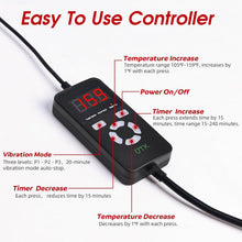 Load image into Gallery viewer, Far Infrared Vibrating Heating Pad - Custom Massage for Lower Back Pain Relief