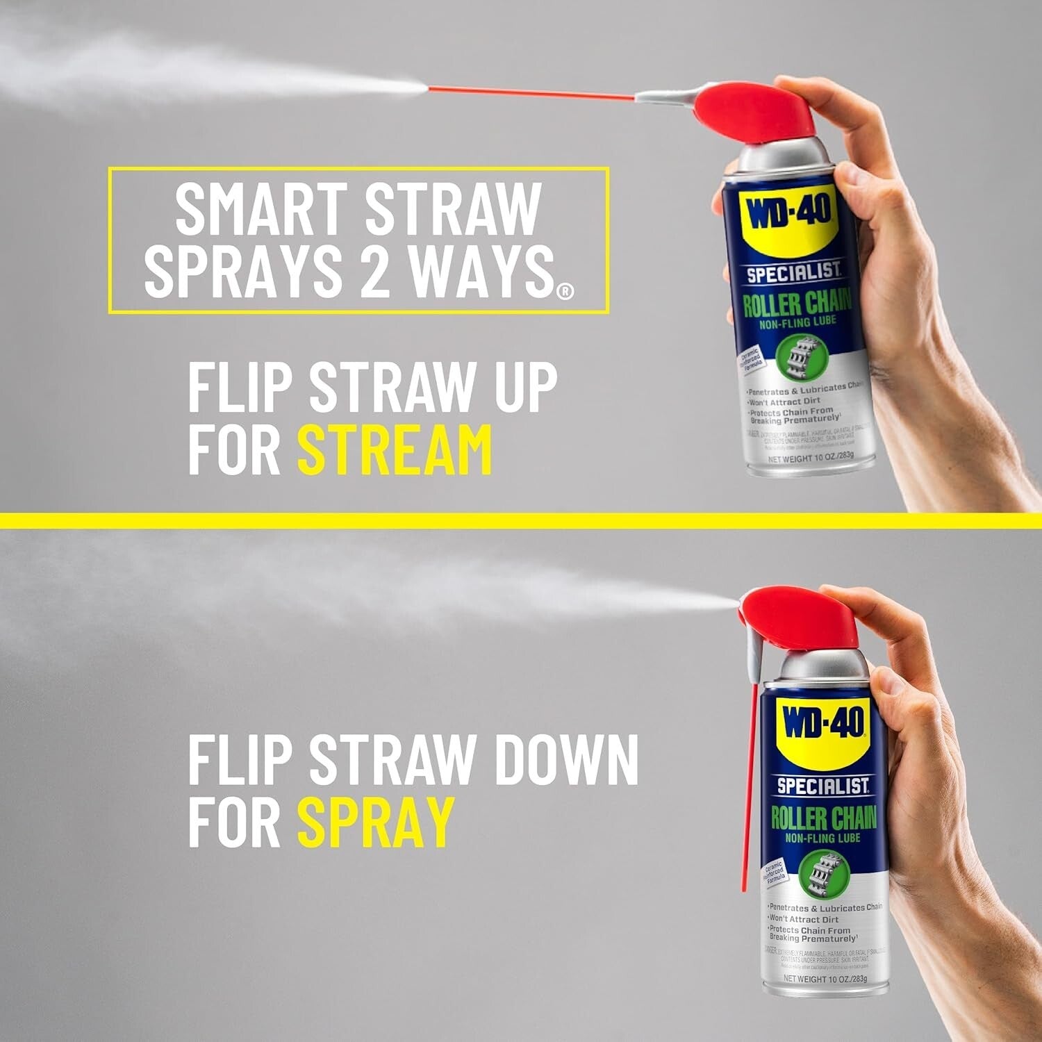 Essential Non-Fling Chain Lubricant Pack, 10 OZ - Rust Protection & Performance