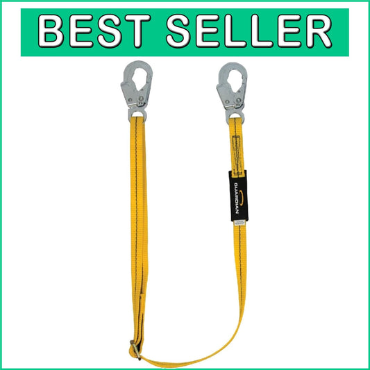 Durable 4-6 Feet Adjustable Yellow Lanyard for Enhanced Safety and Positioning