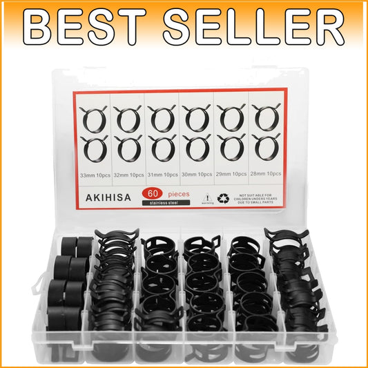 Corrosion-Resistant 28-33mm Spring Hose Clamps - Reliable for Gas, Water & More