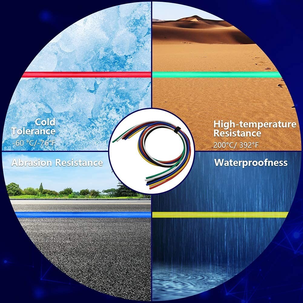 Flexible 16 Gauge Silicone Wire Spool - 100ft Each, Ideal for Electrical Uses