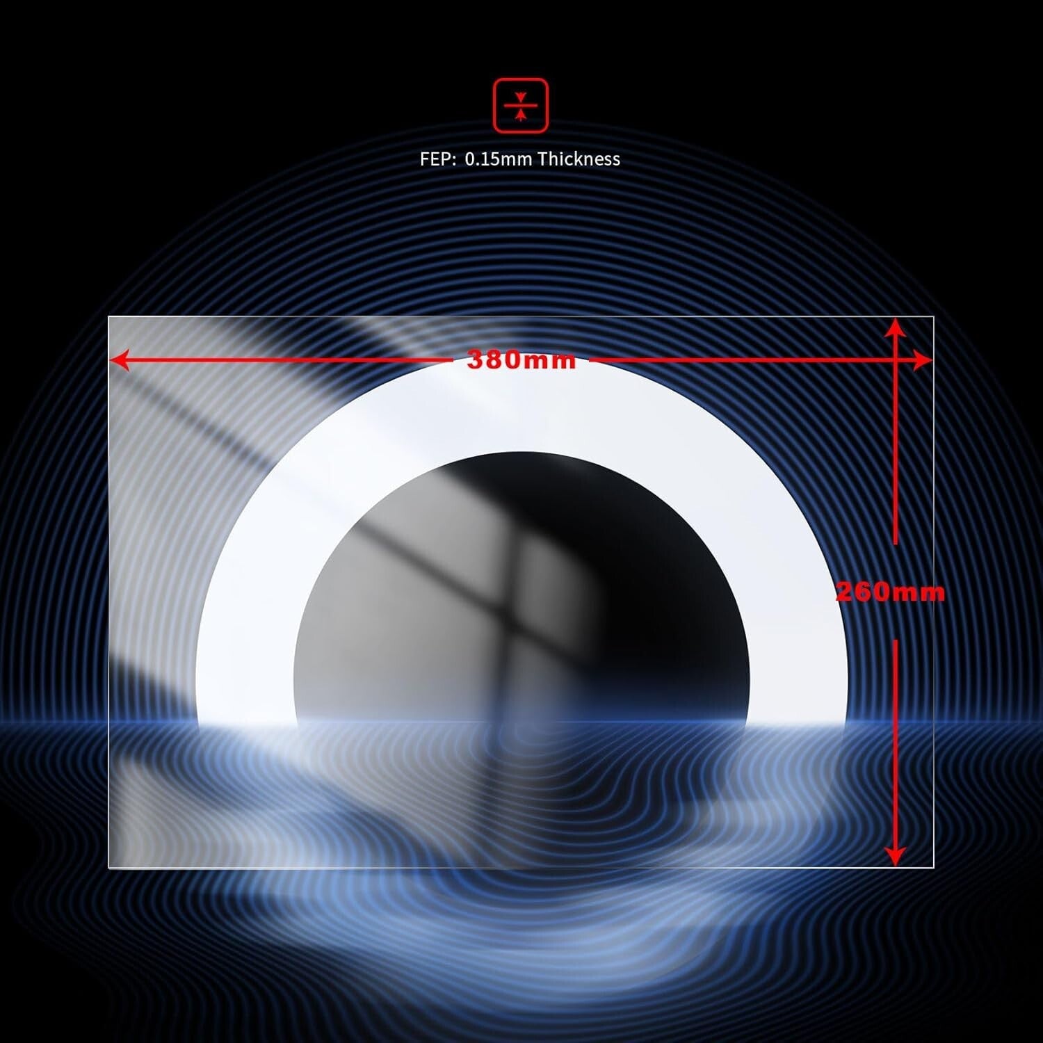 Durable 6PCS FEP Film for ELEGOO Jupiter and Anycubic Photon M3 Max - 380x260mm