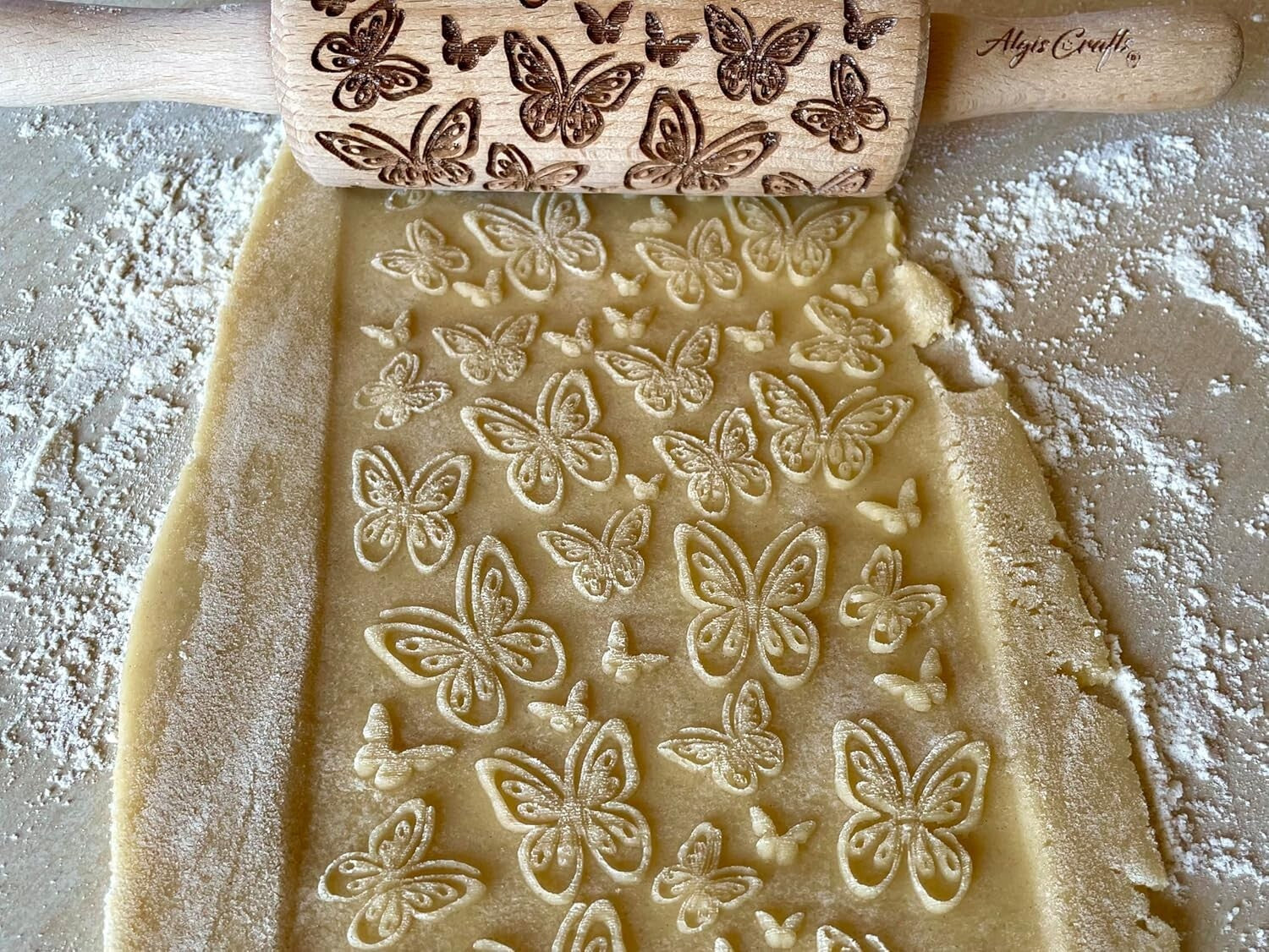 SUMMER 3 Kid Rolling Pin Set - Engraved Mini Baking Tools for Creativity