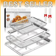 Load image into Gallery viewer, Healthier Cooking Air Fryer Basket Set with 60 PCS Parchment Paper Included