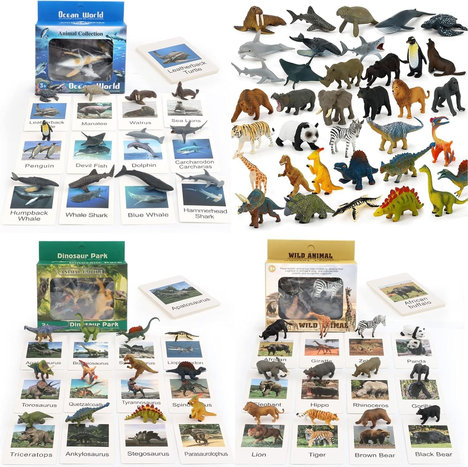 Creative Learning with 36 Realistic Animal Figures - Perfect for Preschool Play