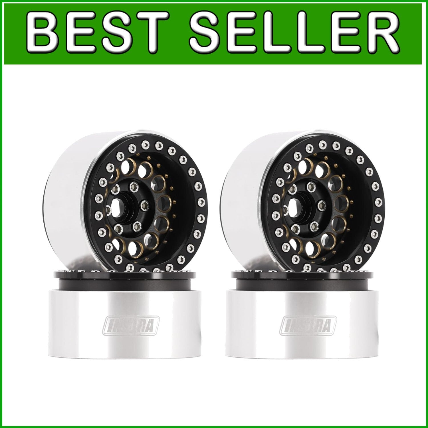 153g Heavy Brass & Aluminum Wheels – Enhance Climbing Performance for RC Cars